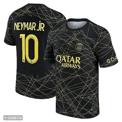 Girls Printed Sports Half Sleeve Neymar 10 Football Jersey for (Kid,Girls,Womens) (13-14Years)-thumb0