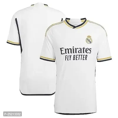 Sports Soccer Football Madrid Jersey Home Kit Jersey T-Shirt Mens (Kid's, Boy's  Men) (12-13Years) Multicolour-thumb0