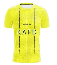 Cristiano Ronaldo 7 Yellow Football Team Home Tshirt 2023 (Kids,Boys,Men)(7-8Years)-thumb1