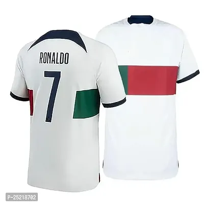 Sports Football Soccer Portugal Jersey Ronaldo 7 Home Away Kit Jersey T-Shirt (Kid's, Boy's  Men's)(12-13Years,Multicolor_01)