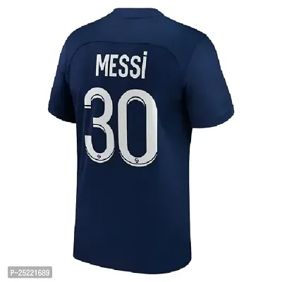 Messi 30 Football Team Home Half Sleeve Jersey Tshirt 2023/2024 (Kids,Boys,Men)(Small 36) Multicolour-thumb3