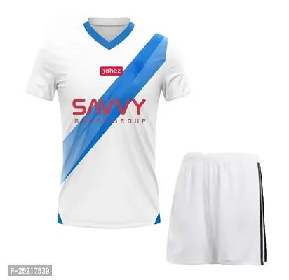 Neymar Jr 10 White Away Kit Football Team New Jersey Tshirt with Shorts 2023/2024 (Kids,Boys,Men)(9-10Years)