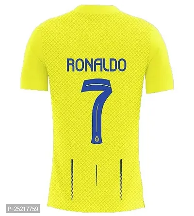 Sports Ronaldo 7 Home Football Jersey 2023/24 (Kids,Boys,Men)(8-9Years) Multicolour-thumb3