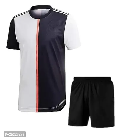 Cristiano Ronaldo 7 Home Football Official Tshirt with Shorts 2022/2023 (Boys  Kids)(13-14Years,Multicolor_06)-thumb0