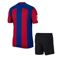 Football Home New Club Team Jersey with Shorts 2023 for Boys  Men(Medium 38) Multicolour-thumb1