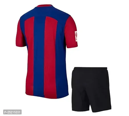 Football Home New Club Team Jersey with Shorts 2023 for Boys  Men(Medium 38) Multicolour-thumb2