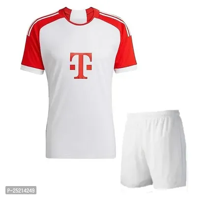 Sports Football Club Team Tshirt with Shorts 2023/2024 for Men  Boys(14-15Years) Multicolour