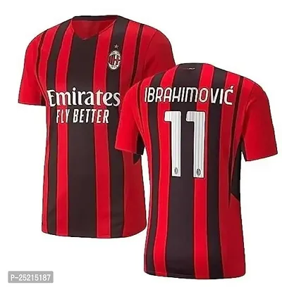 Sports Soccer Football Ibrahimovic 11 Jersey T-Shirt 2023 for Boys (Kid's, Boy's  Men) (15-16Years) Multicolour-thumb0