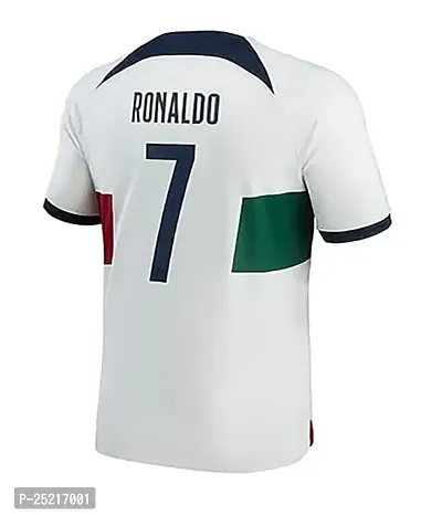 Sports Football Soccer Portugal Jersey Ronaldo 7 Home Away Kit Jersey T-Shirt (Kid's, Boy's  Men's)(13-14Years,Multicolor_01)-thumb3