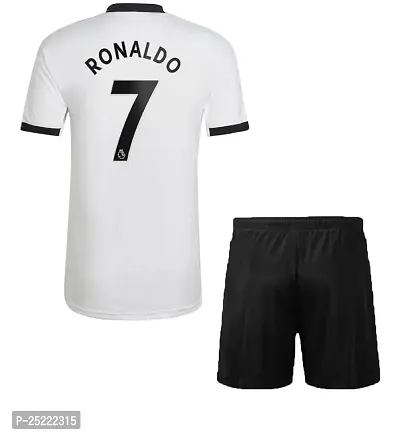 Cristiano Ronaldo 7 Home Football Official Tshirt with Shorts 2022/2023 (Boys  Kids)(X-Large 42,Multicolor_13)-thumb2