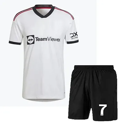 Cristiano Ronaldo Home Football Official Tshirt with Shorts 2022/2023 (Boys Kids)(Medium 38,Multicolor_13)