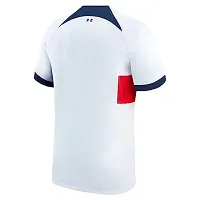 Football Away White Half Sleeve Tshirt 2023/2024 for Kids  Men(10-11Years)-thumb2