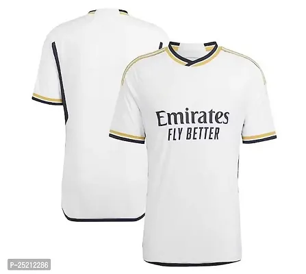 Football White Home Official Jersey Tshirt 2023/2024 (Men  Boys)(XX-Large 44)