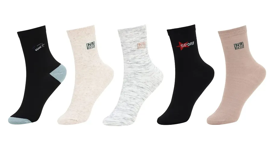 Starvis Men's Active Cushion Extra Durable Multi-Purpose Cotton Sports Crew Length Socks, Assorted Combo (MULTICOLOR|RANDOM DESIGN|FREE SIZE)