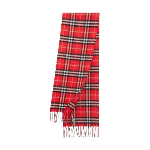 Starvis Mens/women Winter Warm New Soft Cashmere Feel Plaid Check and Solid Winter Scarf Warm Long Scarves- 1pc(Red)