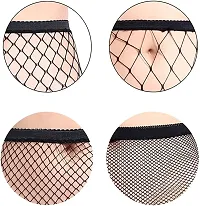 Starvis Womens High Waist Tights Fishnet Stockings Thigh High Pantyhose (Pack of 3 | Black)-thumb4