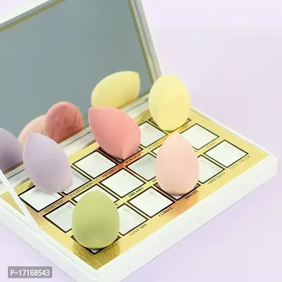 Starvis 4 Pcs in A Storage Box ,Makeup Cosmetic Puff Makeup Sponge With Storage Box Foundation Blending Sponge, Professional Beauty Makeup Set Women Makeup Accessories (Multicolour) (Yellow)-thumb5