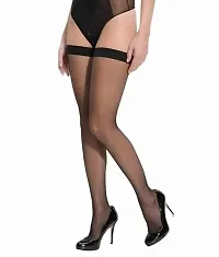 Men and Women Opaque Stockings skin black - PACK OF 2-thumb1