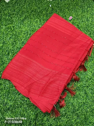 Stylish Cotton Silk Saree with Blouse piece For Women-thumb0