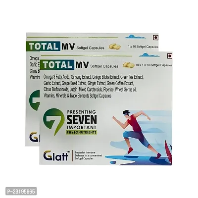 TOTAL MV Softgel Capsules | 7 Powerful Phytonutrients for Immune Defense (Pack of 2)