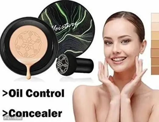 Sunisa Mushroom Head Air Cushion Cc Cream Moisturizing Foundation Brightening Bb Cream Whitening Maquiagem Foundation Foundation (Multicolor, 20 Ml)-thumb2