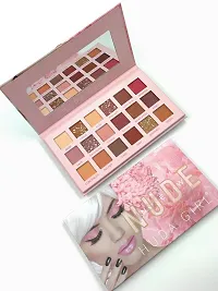 Lorshel Beauty Nude Edition Eyeshadow Palette, 18 Multi Shades Makeup Eye Shadow Pallet 18 G (Nude Edition)-thumb1