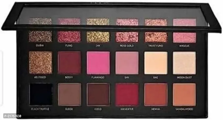 Lorshel 18 Highly Pigmented Eyeshadow Palette Fury Original Eyeshadow 36 G (Multicolor)-thumb0