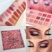 Lorshel Professional Combo Of Nude Eye Shadow Palette And Textured Rose Gold Eyeshadow 20 G (Multicolor)-thumb3