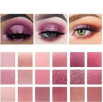 Lorshel Eyeshadow Palette Eye Shadow Nude + Rose Gold Shimmering Eyeshadows 20 Ml (Multicolor)-thumb1