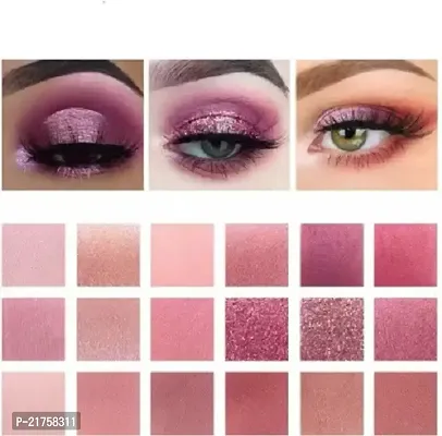 Lorshel 36 Colors Combo Matte Shimmer Eyeshadow Palette Eye Shadow Nude + Rose Gold 36 G (The Color Studio)-thumb2