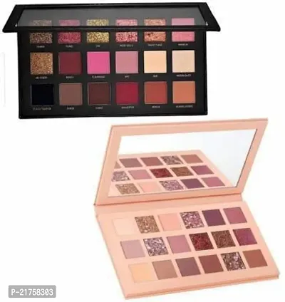 Lorshel New Nude Eye Shadow Palette And Rose Gold Eyeshadow 36 G (Multicolour)-thumb0