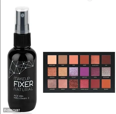 Makeup combo After Matte Fixer  Desert Dusk 18 Shades Eye Shadow Palette-thumb0