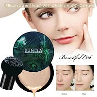 Sunisa 3 In 1 Mushroom Head Air Cushion Bb Cream Moisturizing|Orignal| Foundation (Black, 20 G)-thumb1