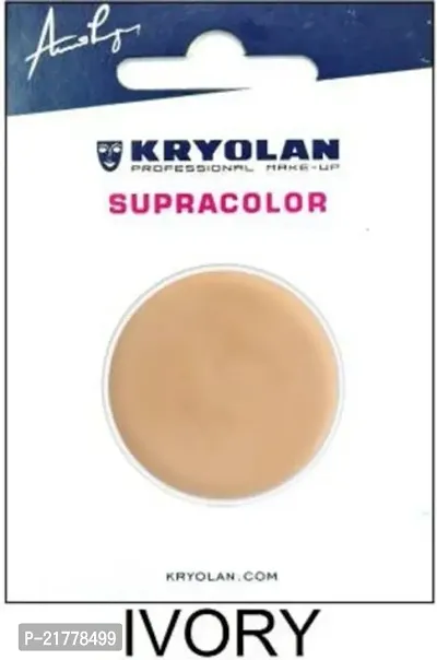 Kryolan Supracolor Foundation 4Ml - Ivory Foundation (Ivory, 4 Ml) Palette Foundation (Ivory, 4 G)-thumb0