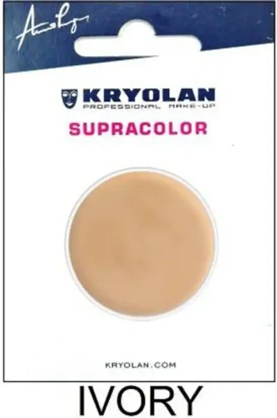 Kryolan Supracolor Foundation 4Ml - Ivory Foundation (Ivory, 4 Ml) Palette Foundation (Ivory, 4 G)