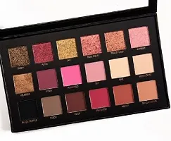 Lorshel Eyeshadow 18 Colors Textured Eyeshadow Palette Rose Gold Edition (18 Shades) 18 G (Rose Gold)-thumb1