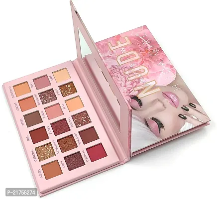 Lorshel Beauty Nude Edition Eyeshadow Palette, 18 Multi Shades Makeup Eye Shadow Pallet 18 G (Nude Edition)-thumb0