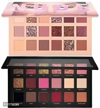 Lorshel Nude Eye Shadow Palette And Rose Gold Eyeshadow 36 G (Multicolour)-thumb0