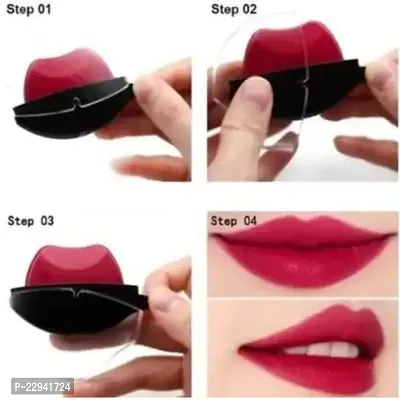 Lip Shape Apple Lipstick Long Lasting Waterproof  (RED, 5 g)-thumb0