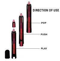 Matte Finish, Fab 5 Red  Nude Edition Pro Colors Hydrating Lips Velvety Matte Finish Shades one stick five shades Lipstick combo 2-thumb1