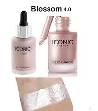 Daily Makeover Iconic illuminator liquid highlighter face and body waterproof 3D glow bridal makeup Highlighter Blossom Shade Color (13.5ml-thumb1