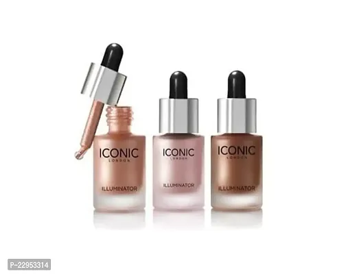 Illuminator Liquid Highlighter (Shine Glow Original) Highlighter (Shine Glow Original) Highlighter Set of 3