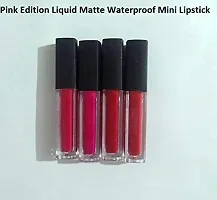 Matte mini Lipstick Lip Care (4 Pcs, Pink Edition)-thumb1