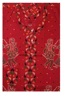 Pal Bastralaya Bengal printed 100% cotton nighty night gown/night dress for women free size(cn021_darkish red)-thumb2