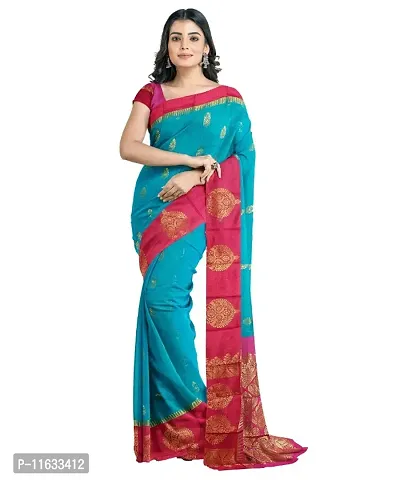 Classic Cotton Silk Jacquard Saree with Blouse piece