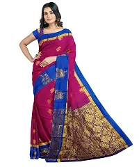 Classic Cotton Silk Jacquard Saree with Blouse piece-thumb1