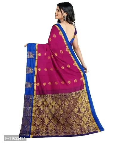 Classic Cotton Silk Jacquard Saree with Blouse piece-thumb3