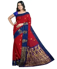 Classic Cotton Silk Jacquard Saree with Blouse piece-thumb1