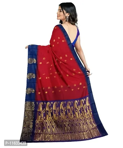 Classic Cotton Silk Jacquard Saree with Blouse piece-thumb3