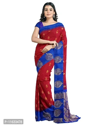 Classic Cotton Silk Jacquard Saree with Blouse piece-thumb0